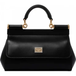 Dolce & Gabbana - Black Sicily Small Handbag - Dolce & Gabbana Exclusive Luxury Collection - Avvenice