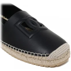 Dolce & Gabbana - Black Espadrilles - Dolce & Gabbana Exclusive Luxury Collection - Avvenice