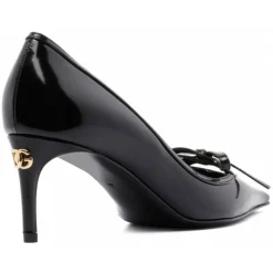 Dolce & Gabbana - Black Ribbon Tie Pumps - Dolce & Gabbana Exclusive Luxury Collection - Avvenice