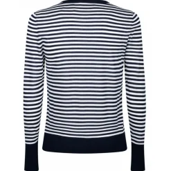 Dolce & Gabbana - Blue and White Boat Neck Sweater - Dolce & Gabbana Exclusive Luxury Collection - Avvenice