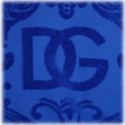 Dolce & Gabbana - Blue Cotton Bathrobe - Dolce & Gabbana Exclusive Luxury Collection - Avvenice