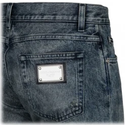 Dolce & Gabbana - Blue Distressed Jeans - Dolce & Gabbana Exclusive Luxury Collection - Avvenice