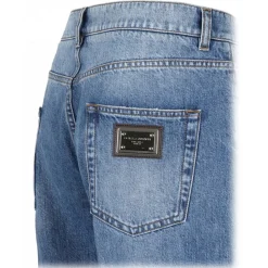 Dolce & Gabbana - Blue Mid Rise Jeans - Dolce & Gabbana Exclusive Luxury Collection - Avvenice