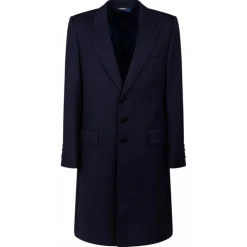 Dolce & Gabbana - Blue Single Breasted Coat - Dolce & Gabbana Exclusive Luxury Collection - Avvenice