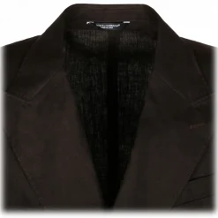 Dolce & Gabbana - Brown Linen Double Breasted Blazer - Dolce & Gabbana Exclusive Luxury Collection - Avvenice