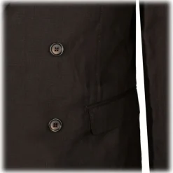 Dolce & Gabbana - Brown Linen Double Breasted Blazer - Dolce & Gabbana Exclusive Luxury Collection - Avvenice