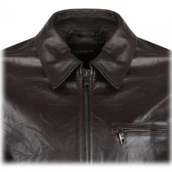 Dolce & Gabbana - Brown Leather Jacket - Dolce & Gabbana Exclusive Luxury Collection - Avvenice