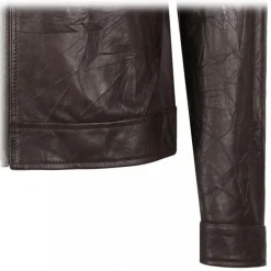 Dolce & Gabbana - Brown Leather Jacket - Dolce & Gabbana Exclusive Luxury Collection - Avvenice