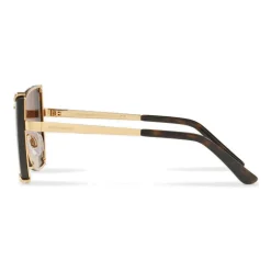 Dolce & Gabbana - Butterfly Sunglasses with Faceted Details - Gold & Havana - Dolce & Gabbana Eyewear - Avvenice
