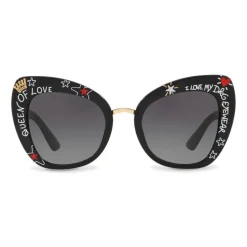 Dolce & Gabbana - Butterfly Sunglasses in Acetate Print Graffiti - Dolce & Gabbana Eyewear - Avvenice