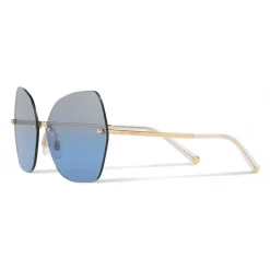 Dolce & Gabbana - Butterfly Sunglasses with Metallic Details - Brilliant Gold - Dolce & Gabbana Eyewear - Avvenice