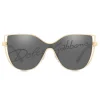 Dolce & Gabbana - Butterfly Sunglasses with DG Logo - Gold - Dolce & Gabbana Eyewear - Avvenice