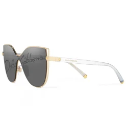 Dolce & Gabbana - Butterfly Sunglasses with DG Logo - Gold - Dolce & Gabbana Eyewear - Avvenice