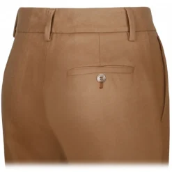 Dolce & Gabbana - Camel Brown Straight Leg Trousers - Dolce & Gabbana Exclusive Luxury Collection - Avvenice