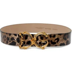 Dolce & Gabbana - Camel Brown Calf Leather DG Buckle Belt - Dolce & Gabbana Exclusive Luxury Collection - Avvenice