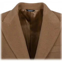 Dolce & Gabbana - Camel Wool Coat - Dolce & Gabbana Exclusive Luxury Collection - Avvenice