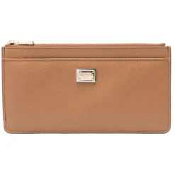 Dolce & Gabbana - Caramel Logo Plaque Purse - Dolce & Gabbana Exclusive Luxury Collection - Avvenice