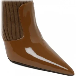 Dolce & Gabbana - Caramel Brown Calf Leather Ankle Boots - Dolce & Gabbana Exclusive Luxury Collection - Avvenice