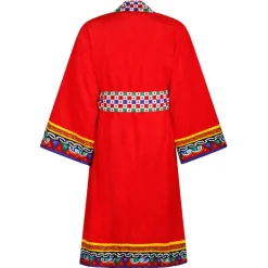 Dolce & Gabbana - Carretto Sciliano Printed Trim Bathrobe - Dolce & Gabbana Exclusive Luxury Collection - Avvenice