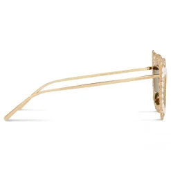 Dolce & Gabbana - Cat Eye Sunglasses Filigree - Gold - Dolce & Gabbana Eyewear - Avvenice