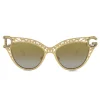 Dolce & Gabbana - Cat Eye Sunglasses Devotion - Gold Barocco - Dolce & Gabbana Eyewear - Avvenice