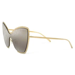 Dolce & Gabbana - Cat Eye Sunglasses Devotion - Gold Damasco - Dolce & Gabbana Eyewear - Avvenice
