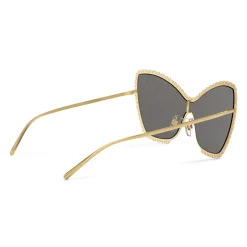 Dolce & Gabbana - Cat Eye Sunglasses Devotion - Gold Damasco - Dolce & Gabbana Eyewear - Avvenice