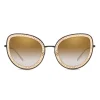 Dolce & Gabbana - Cat Eye Devotion Sunglasses with Lace - Gold Black - Dolce & Gabbana Eyewear - Avvenice