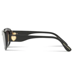 Dolce & Gabbana - Cat Eye Devotion Sunglasses - Black - Dolce & Gabbana Eyewear - Avvenice