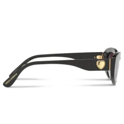 Dolce & Gabbana - Cat Eye Devotion Sunglasses - Black - Dolce & Gabbana Eyewear - Avvenice