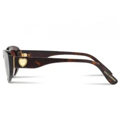 Dolce & Gabbana - Cat Eye Devotion Sunglasses - Havana - Dolce & Gabbana Eyewear - Avvenice