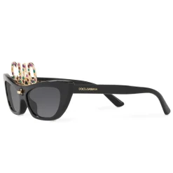Dolce & Gabbana - Cat Eye Sunglasses DG CIAO - Black - Dolce & Gabbana Eyewear - Avvenice