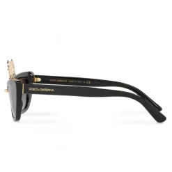 Dolce & Gabbana - Cat Eye Sunglasses DG CIAO - Black - Dolce & Gabbana Eyewear - Avvenice