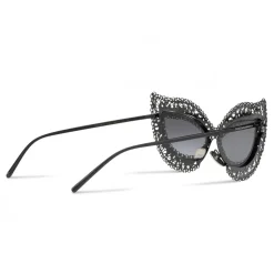 Dolce & Gabbana - Cat Eye Sunglasses Filigree - Black and Pearls - Dolce & Gabbana Eyewear - Avvenice