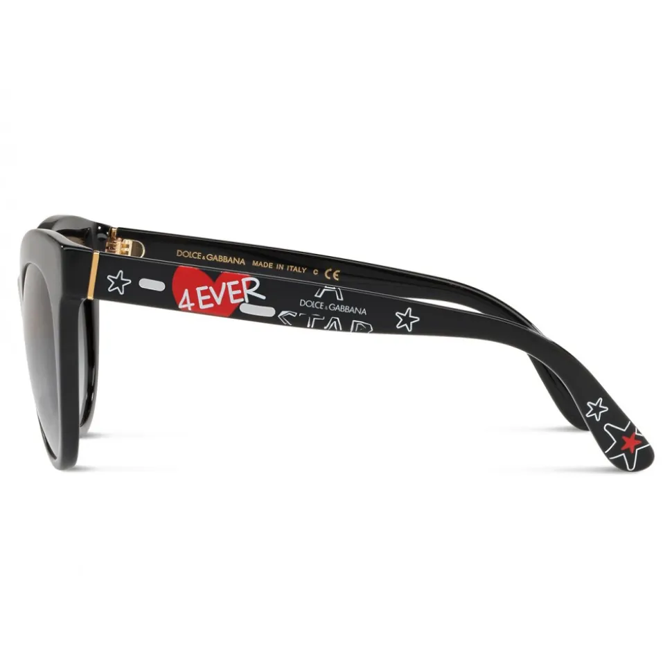 Dolce & Gabbana - Cat Eye Sunglasses Print Family - Black Gradient - Dolce & Gabbana Eyewear - Avvenice