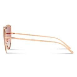Dolce & Gabbana - Cat Eye Devotion Sunglasses with Lace - Rose Gold - Dolce & Gabbana Eyewear - Avvenice