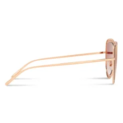 Dolce & Gabbana - Cat Eye Devotion Sunglasses with Lace - Rose Gold - Dolce & Gabbana Eyewear - Avvenice