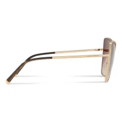 Dolce & Gabbana - Cat-Eye Sunglasses with "Sacred Heart" Metal Profile - Gold & Havana - Dolce & Gabbana Eyewear - Avvenice