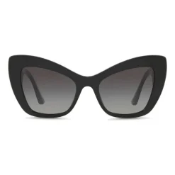 Dolce & Gabbana - Cat-Eye Acetate Sunglasses with "Sacred Heart" Decoration - Black - Dolce & Gabbana Eyewear - Avvenice