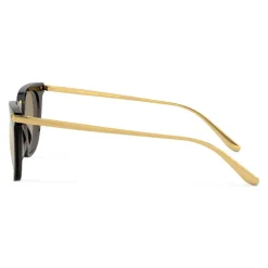 Dolce & Gabbana - Classic Sunglasses Plaque Logo - Golden Pois on Black - Dolce & Gabbana Eyewear - Avvenice