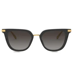 Dolce & Gabbana - Classic Sunglasses Plaque Logo - Black - Dolce & Gabbana Eyewear - Avvenice