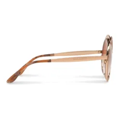 Dolce & Gabbana - Copper Silver Round Sunglasses - Polished Rose Gold - Dolce & Gabbana Eyewear - Avvenice