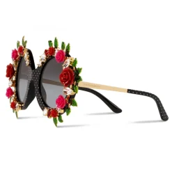 Dolce & Gabbana - Crazy For Sicily Sunglasses - Black - Dolce & Gabbana Eyewear - Avvenice