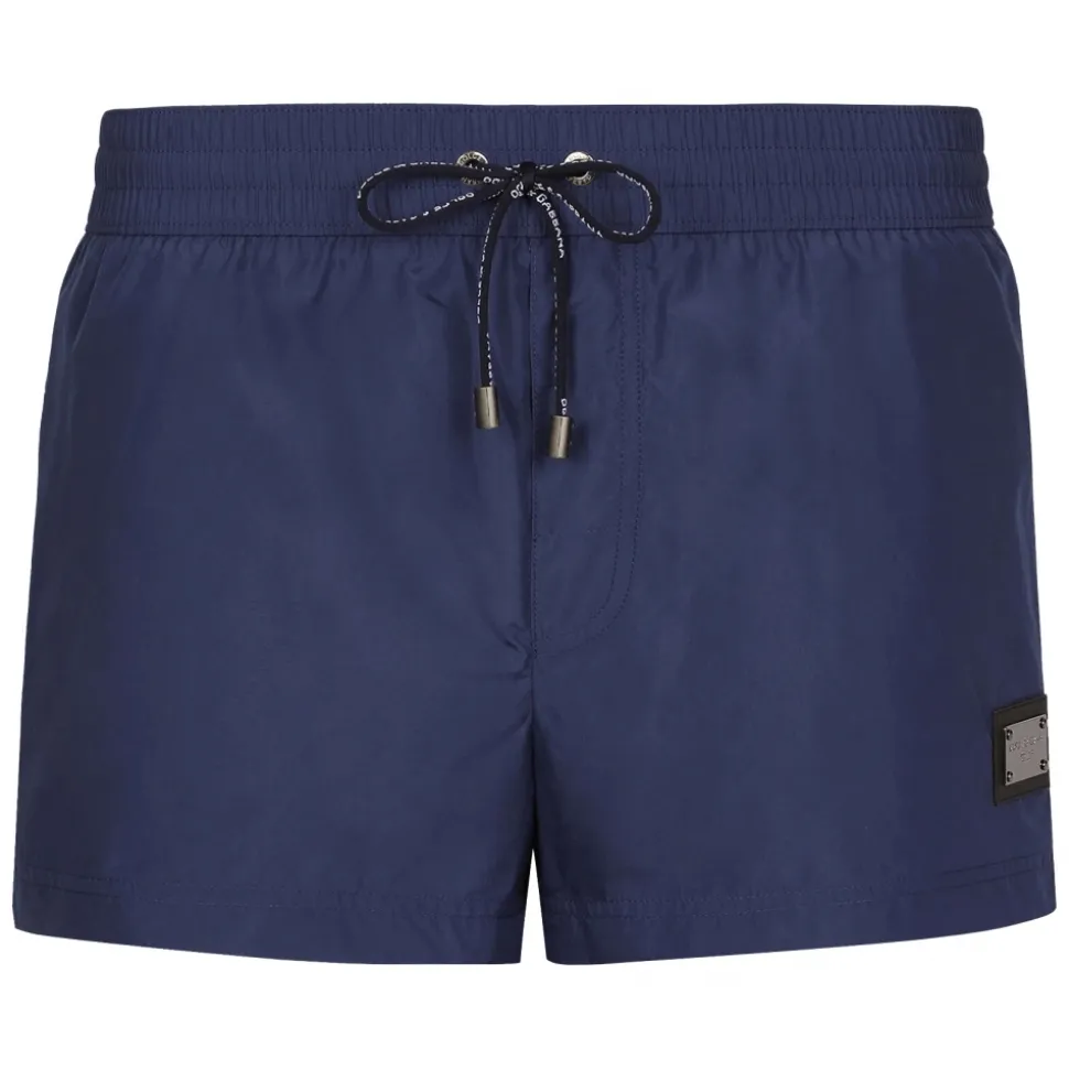 Dolce & Gabbana - Dark Blue Swim Shorts - Dolce & Gabbana Exclusive Luxury Collection - Avvenice