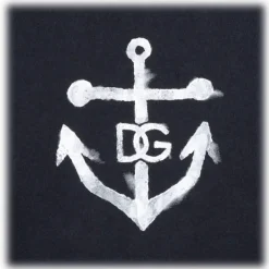 Dolce & Gabbana - Dark Blue Navy Print T-Shirt - Dolce & Gabbana Exclusive Luxury Collection - Avvenice