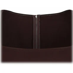 Dolce & Gabbana - Dark Brown Jersey Midi Dress - Dolce & Gabbana Exclusive Luxury Collection - Avvenice