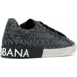 Dolce & Gabbana - Dark Grey and Light Grey Portofino Sneakers - Dolce & Gabbana Exclusive Luxury Collection - Avvenice