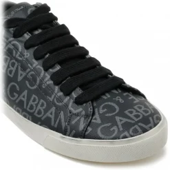 Dolce & Gabbana - Dark Grey and Light Grey Portofino Sneakers - Dolce & Gabbana Exclusive Luxury Collection - Avvenice