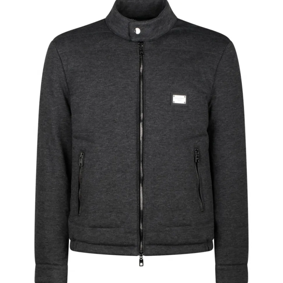 Dolce & Gabbana - Dark Grey Quilted Jacket - Dolce & Gabbana Exclusive Luxury Collection - Avvenice