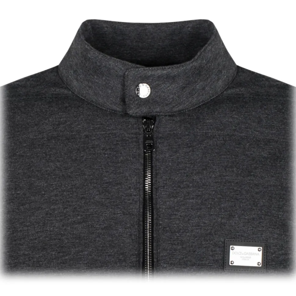 Dolce & Gabbana - Dark Grey Quilted Jacket - Dolce & Gabbana Exclusive Luxury Collection - Avvenice